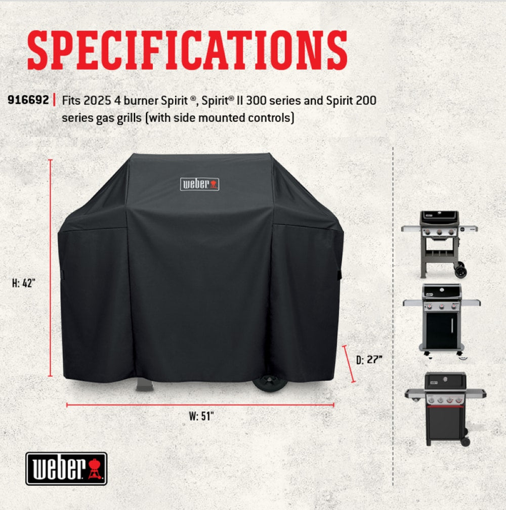 Weber Spirit E-425 Black 4 -Burner Natural Gas Grill