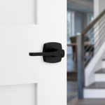 Kwikset Tripoli Matte Black Exterior Keyed Entry Door Handle ft. SmartKey Security