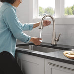 Delta Lenta Single-Handle Pull-Down Kitchen Faucet with Touch2O Technology in Spotshield Stainless Steel, 19802TLZ-SP-DST, MRSP: $339, FINAL PRICE: $149.99 + TAX
