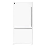FORNO Milano Espresso 17.2-cu ft Counter-Depth 31-in Wide Bottom-Freezer Refrigerator with Ice Maker (