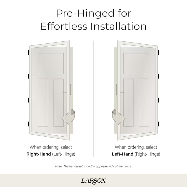 LARSON Platinum Split Fullview 36-in x 81-in Graphite Aluminum Left-hand Outswing/Right Hinge Storm Door Full-view with Retractable Screen (No handle), 45604392RE *HD2507, Retail: $665.36, FINAL PRICE: $359.99 + TAX
