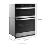 Whirlpool 30 inch Self-cleaning Microwave Wall Oven Combo ( Stainless Steel )
