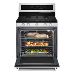 KitchenAid 30-in 5 burners 5.8-cu ft Convection Oven Freestanding Natural Gas Range (Stainless Steel with PRINTSHIELD Finish), KFGG504KPS *JR2510, Retail: $1,499.00, FINAL PRICE: $799.99 + TAX