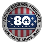 Arrow 10-ft x 8-ft High Point Galvanized steel Metal Storage Shed