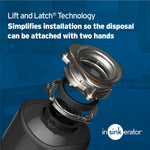 InSinkErator Badger 5 Continuous feed 1/2-HP Septic Safe Non-corded Garbage Disposal