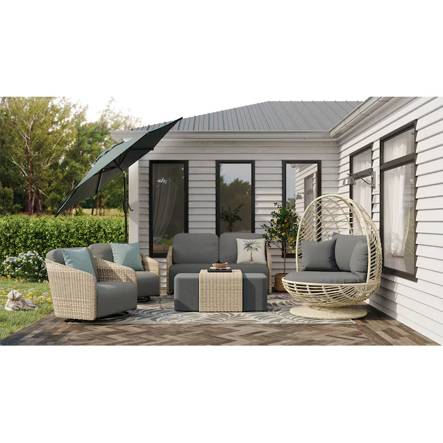Origin 21 Venza 3-Piece Wicker Patio Conversation Set with Dark Gray Cushions, LG-24511-LC *HD2509, Retail: $824.00, FINAL PRICE: $499.99 + TAX