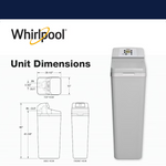 Whirlpool 44000 Grain Water Softener for Hard Water and Iron Reduction, WHES44 #416876, *JR