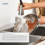 Moen Joric Matte Black Single Handle Deck-mount Pull-down Kitchen Faucet with Sprayer (Includes Deck Plate)