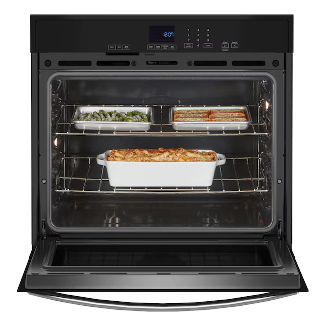 Whirlpool 30-in Single Electric Wall Oven Self-cleaning ( Stainless Steel ), WOES3030LS/01 *HD2507, Retail: $1,899.00, FINAL PRICE: $699.99 + TAX