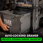 FLEX STACK PACK 24.21-in W x 19.67-in H x 19.75-in D Gray Polypropylene Rolling Tool Box