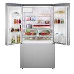 Bosch 300 Series 26-cu ft 3 -Door 36-in Wide Smart Compatible French Door Refrigerator with Ice Maker with Water & Ice Dispenser (Stainless Steel)