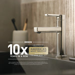 Moen Beric Bronzed Gold 1-handle Handheld 4.8-in Rectangle Bathtub and shower Faucet ( Valve Included )