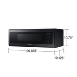 Samsung 1.1-cu ft Low Profile Over-the-Range Microwave ( Fingerprint Resistant Matte Black Steel )