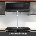Samsung 1.1-cu ft Low Profile Over-the-Range Microwave ( Fingerprint Resistant Matte Black Steel )