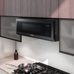 Samsung 1.1-cu ft Low Profile Over-the-Range Microwave ( Fingerprint Resistant Matte Black Steel )