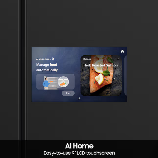 Samsung Bespoke Standard-Depth 28.6-cu ft 4-Door 36-in Smart Compatible French Door Refrigerator with Dual Ice Maker with Water Dispenser (Fingerprint Resistant Stainless Steel), RF90F29BECR *JR2510, Retail: $3,999.00, FINAL  PRICE: $1,999.99 + TAX