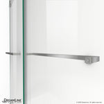 DreamLine Essence Brushed Nickel 56-in to 60-in W x 76.0-in H Frameless Clear Glass Bypass Sliding Shower door