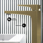 Swiss Madison Voltaire Vessel Faucet in Brushed Gold, SM-BF41BG, MSRP: $254.36, FINAL  PRICE: $99.99 + TAX
