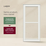 LARSON 80 Split Fullview (Tradewinds) Low-E 36-in x 81-in Brown Aluminum Reversible Hinge Storm
