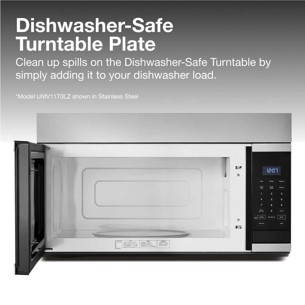 1.7-cu ft Over-the-Range Microwave ( Black )