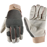 Style Selections Medium Green Leather/Polyester Gardening Gloves 1 -Pairs