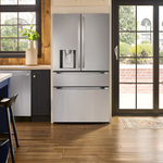 LG Standard-Depth 28.6-cu ft 4-Door Smart Compatible French Door Refrigerator with Dual Ice Maker with Water and Ice Dispenser (PrintProof Stainless Steel), LF29H8330S/01 *JR2509, Retail: $3,699.00, FINAL PRICE: $1,599.99 + TAX