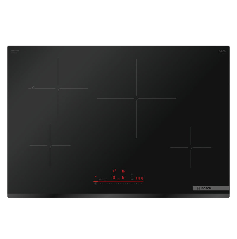 Bosch 800 Series 30-in 4 burners Black Smart Compatible Induction Cooktop