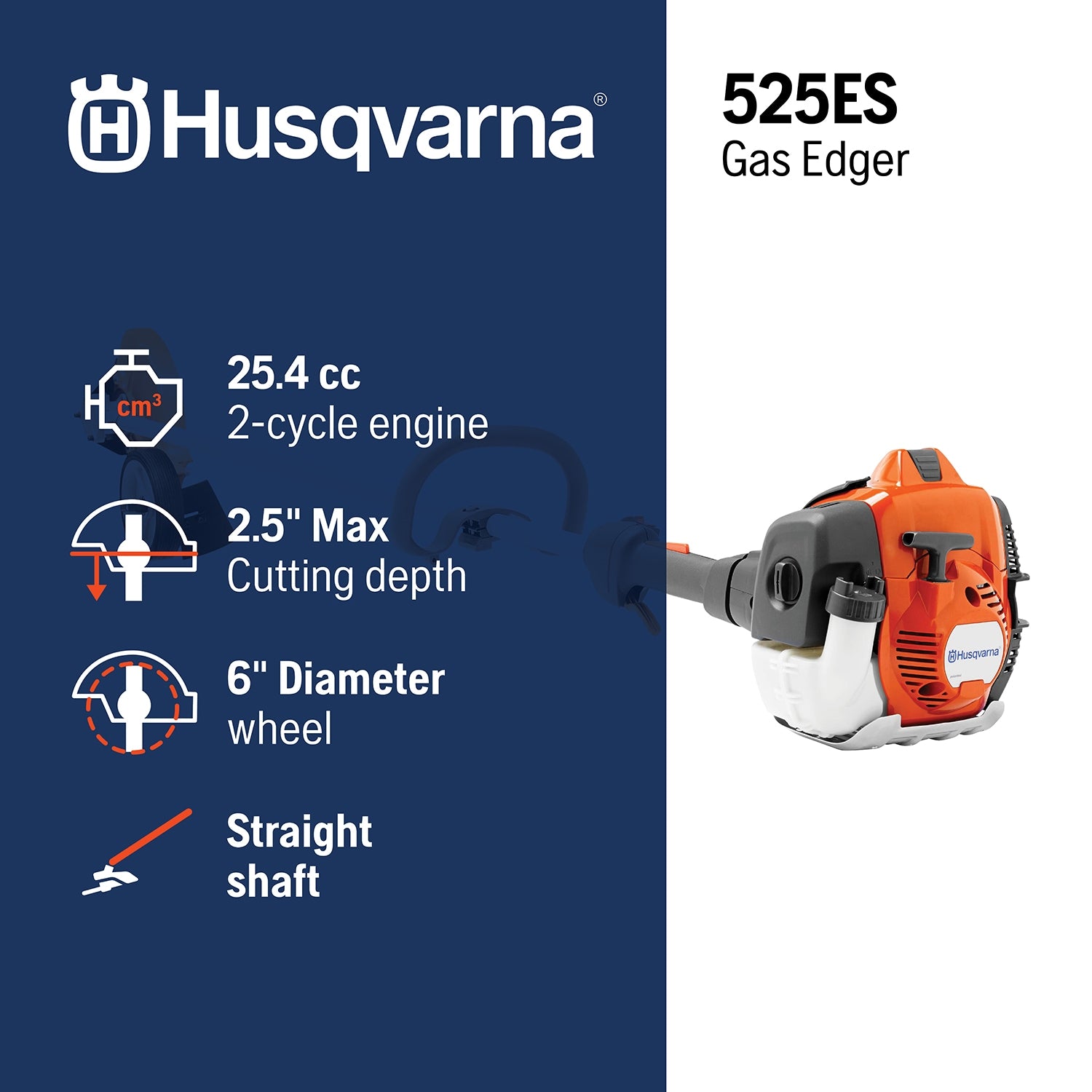 Husqvarna 525ES 8-in Handheld Gas Lawn Edger, 967175902, FINAL PRICE: $299.99 + TAX