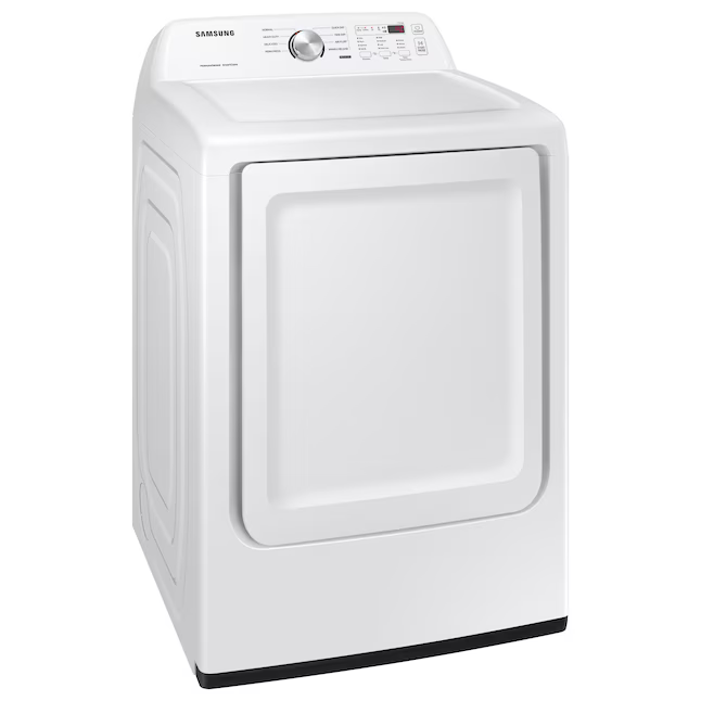 Samsung 7.2-cu ft Reversible Side Swing Vented Electric Dryer in White, DVE45T3200W/A3, Retail: $849.00, Final Price: $499.00 + Tax
