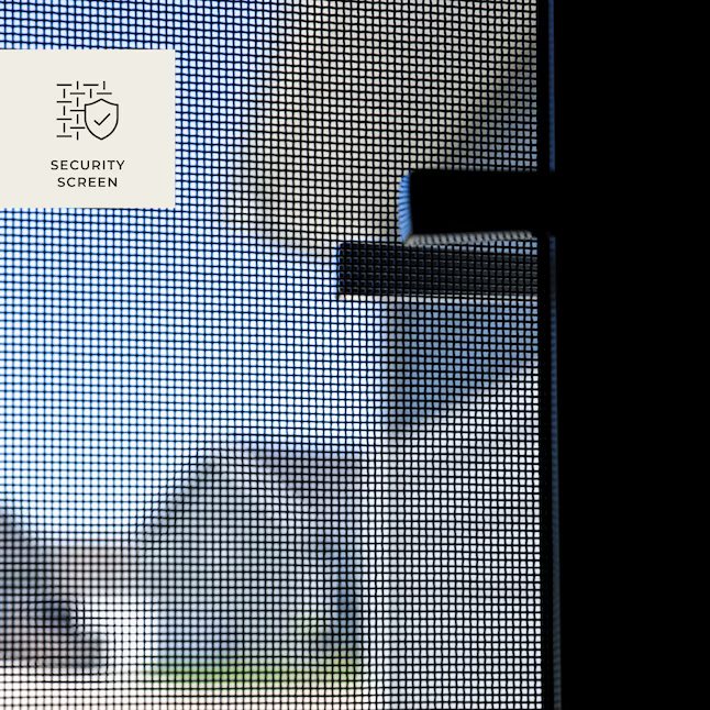 LARSON Platinum Secure Screen 36-in x 81-in White Linen Aluminum Surface Mount Left-hand Outswing Security Door with Black Screen and Lockset included, 45018362R #1957270 *JR2507, Retail: $1,317.96, FINAL PRICE: $479.99 + TAX