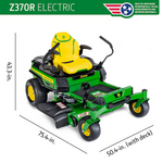 John Deere Z370R ZTrak 42-in Battery Zero-Turn Riding Lawn Mower, BG21327 *JR2510, Retail: $6,499.00, FINAL PRICE: $3,999.99 + TAX