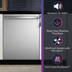 GE Profile 24-in Top Control Built-in Dishwasher ( Fingerprint Resistant Stainless Steel ) With Third Rack,