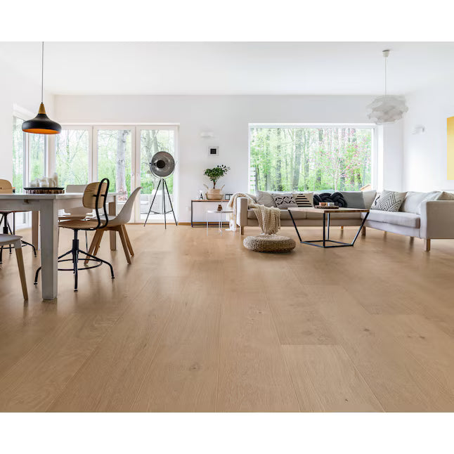 Lakeview Tahoe White Oak 1/2-in T x 9-1/2-in W Wirebrushed Engineered Hardwood Flooring, FINAL PRICE: $2.99/sf ** SPECIAL ORDER **