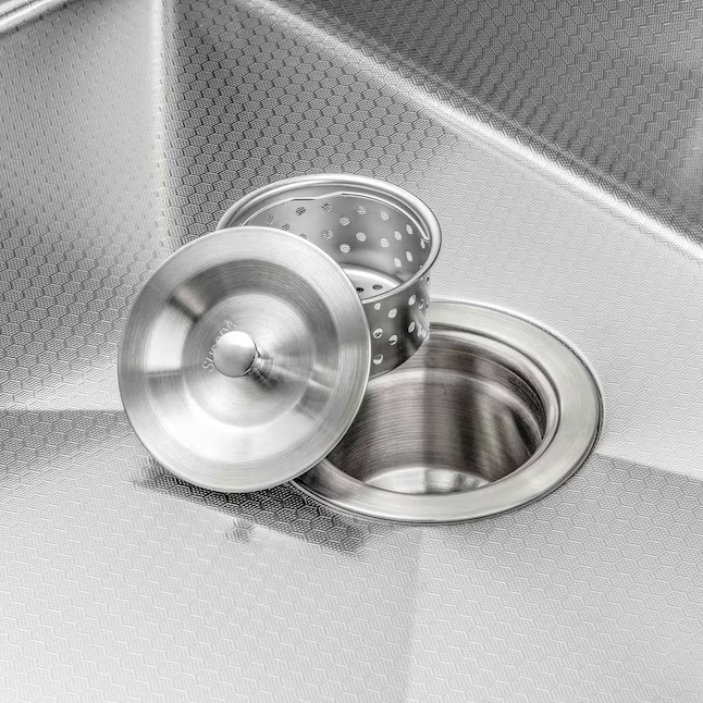 AKDY HEX Farmhouse apron front 33-in x 20-in Stainless Steel Single Bowl Kitchen Sink, KS0515-KF9 *HD2507, Retail: $399.99, FINAL PRICE: $219.99 + TAX