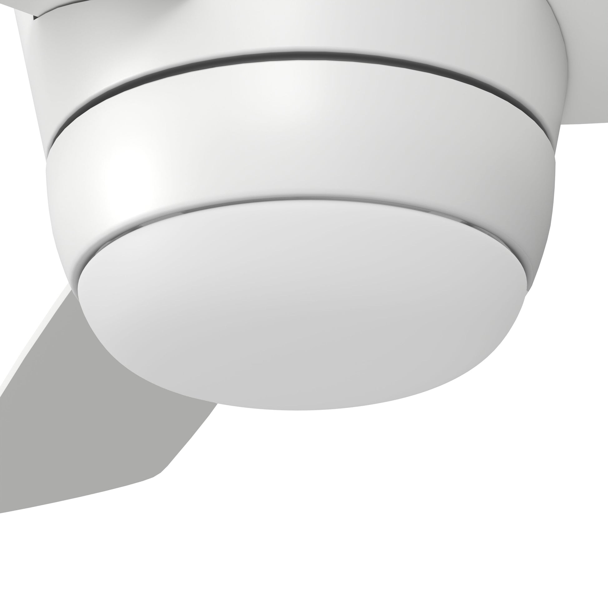 Harbor Breeze Mazon 44-in White LED Flush Mount Ceiling Fan With Light and Remote Control Included