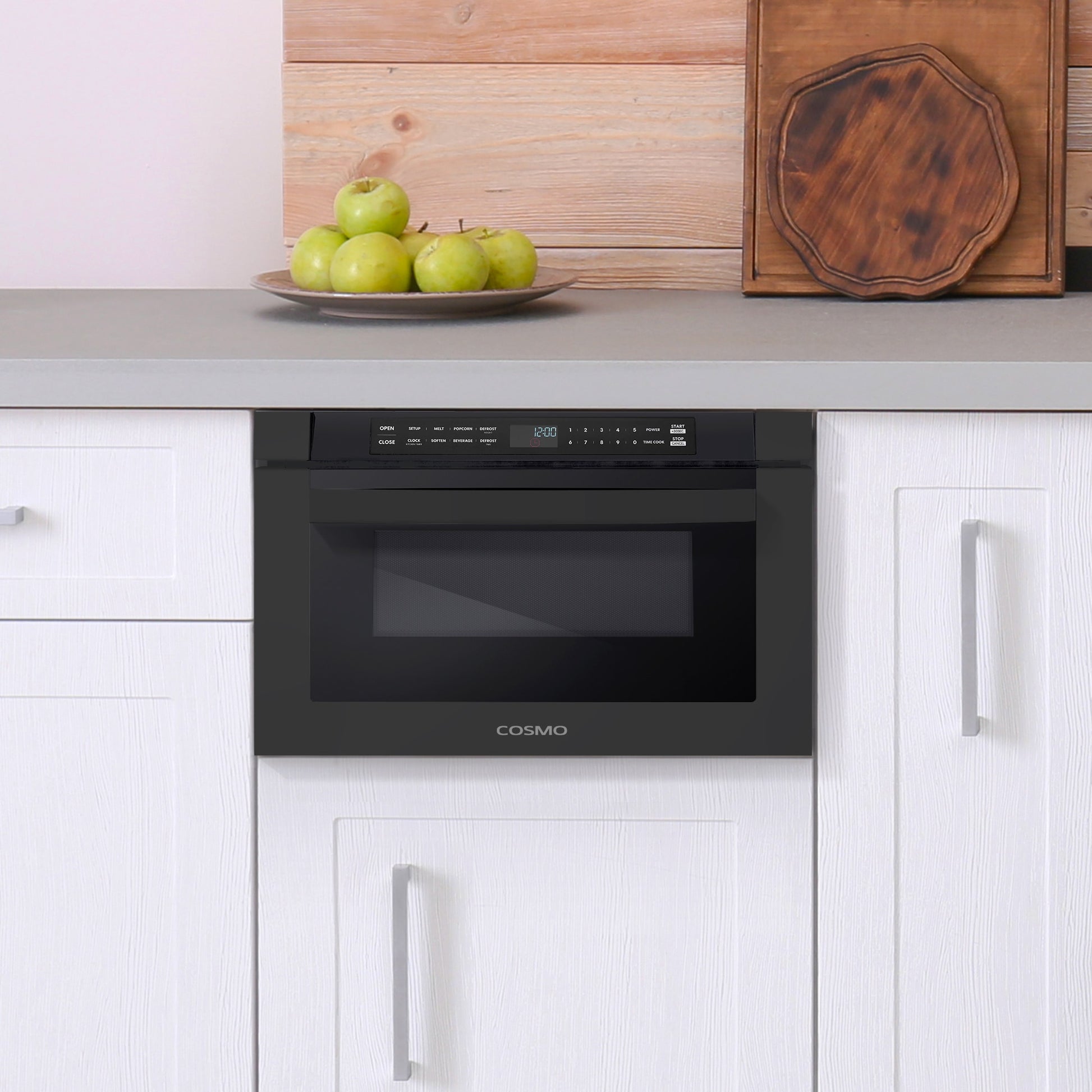 Cosmo 23.62-in 1.2-cu ft 1000 -Watt Microwave Drawer ( Black )
