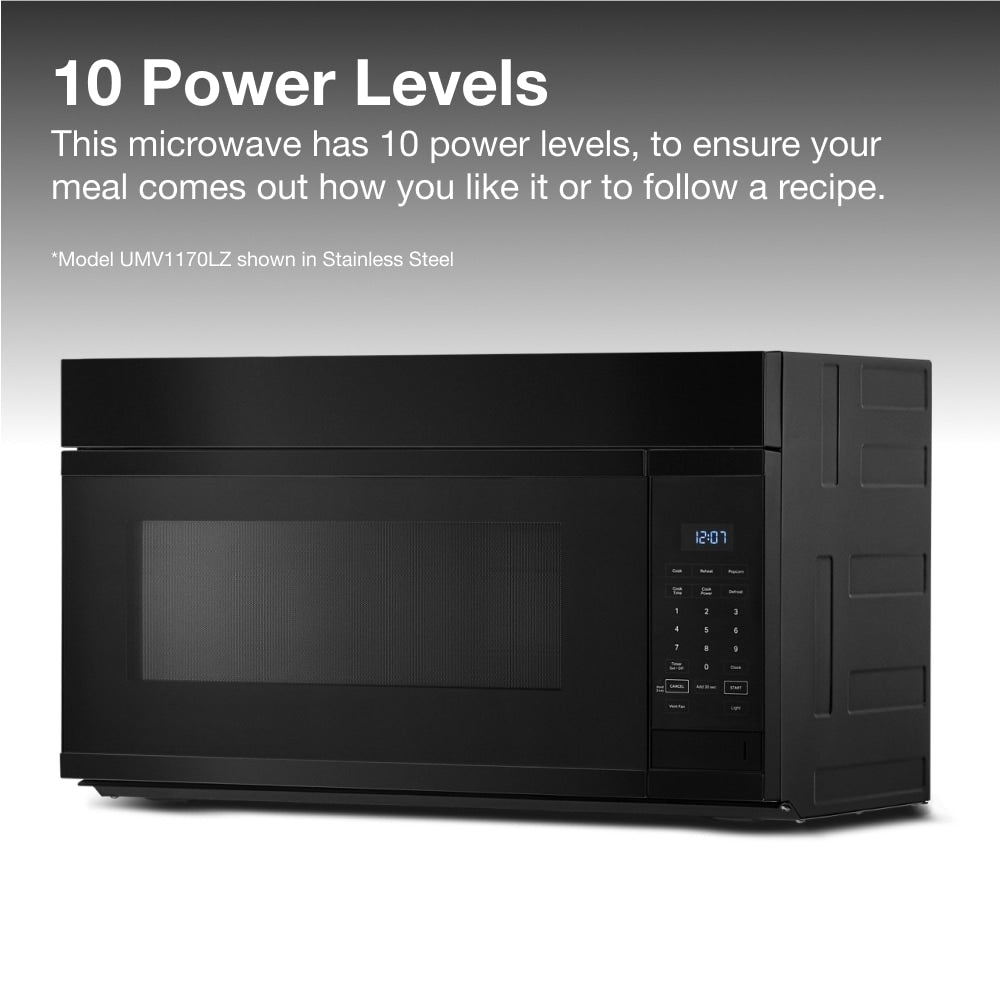 1.7-cu ft Over-the-Range Microwave ( Black )