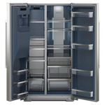 Maytag 20.85-cu ft Counter-Depth 36-in Side-by-Side Refrigerator with Ice Maker + Water and Ice Dispenser (Fingerprint Resistant Stainless Finish), MRSC6636RZ *JR2511, Retail: $2,399.00, FINAL PRICE: $1,199.99 + TAX