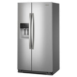 Whirlpool 20.85-cu ft Counter-Depth 36-in Wide Side-by-Side Refrigerator with Ice Maker ,Water and Ice Dispenser ( Fingerprint Resistant Stainless Finish )