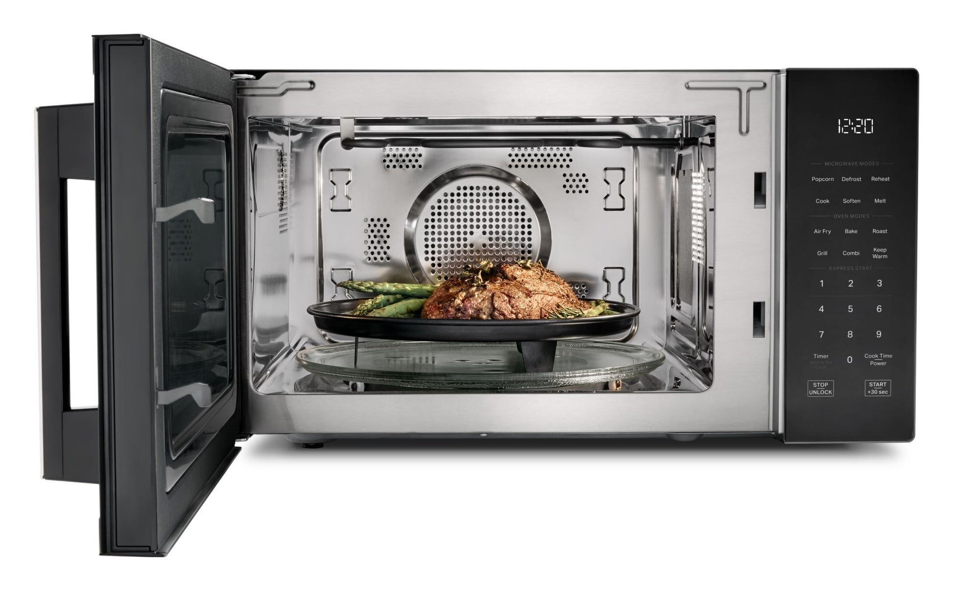 Whirlpool 1-cu ft 900 -Watt Air Fry Countertop Convection Microwave ( Black )
