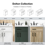Style Selections Dolton 24-in True White Undermount Single Sink Bathroom Vanity with White Engineered Stone Top (Fully Assembled)