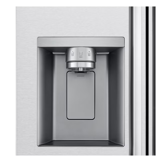 LG Craft Ice 26.6-cu ft Side-by-Side Refrigerator Smart Compatible with Dual Ice Maker Water and Ice Dispenser (Printproof Stainless Steel), LL27T3530S/00 *JR2509, Retail: $2,032.00, FINAL PRICE: $1,039.99 + TAX
