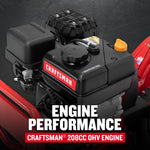 CRAFTSMAN 208-cc 16-in Rear -Tine Counter-rotating Tiller