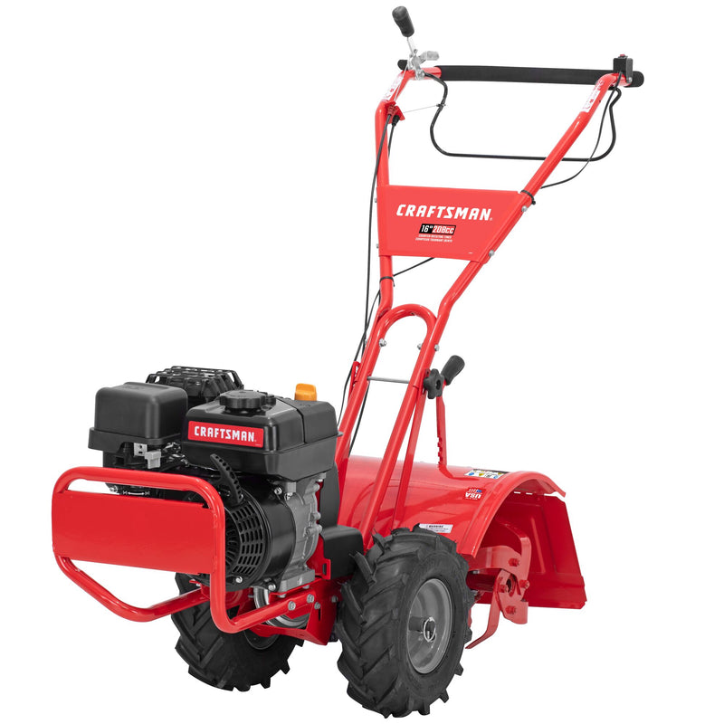 CRAFTSMAN 208-cc 16-in Rear -Tine Counter-rotating Tiller