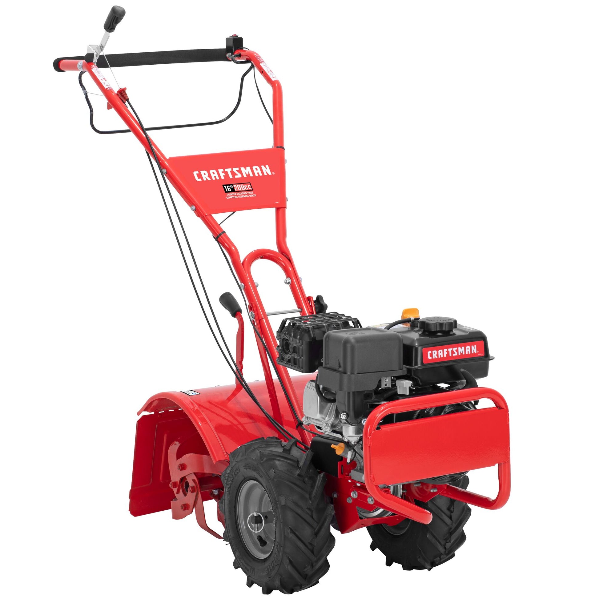 CRAFTSMAN 208-cc 16-in Rear -Tine Counter-rotating Tiller