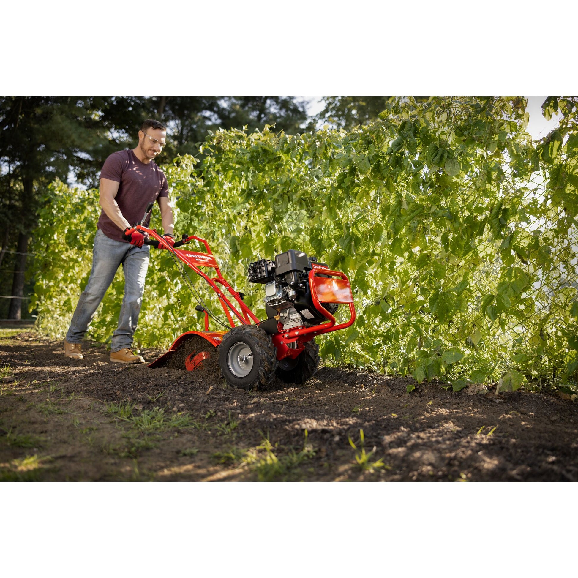 CRAFTSMAN 208-cc 16-in Rear -Tine Counter-rotating Tiller
