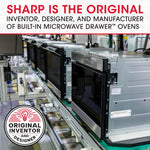 Sharp 24-in 1.2-cu ft 950 -Watt Microwave Drawer (Stainless Steel)