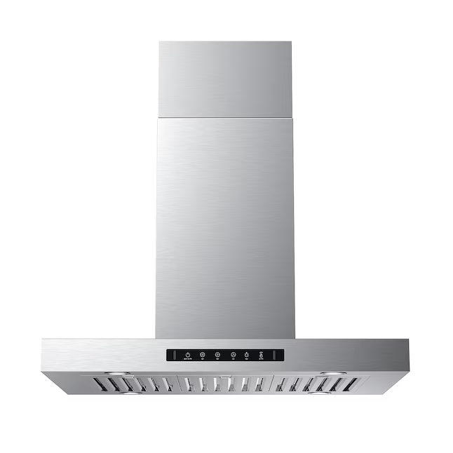 VIKIO 30-in Ducted 980-CFM Stainless Steel Island Range Hood with Charcoal Filter, IKIS02-30 *JR2508, Retail: $1,116.50, FINAL PRICE: $359.99 + TAX