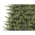 GE 12-ft Montana fir Pre-lit Artificial Christmas Tree with White LED Lights