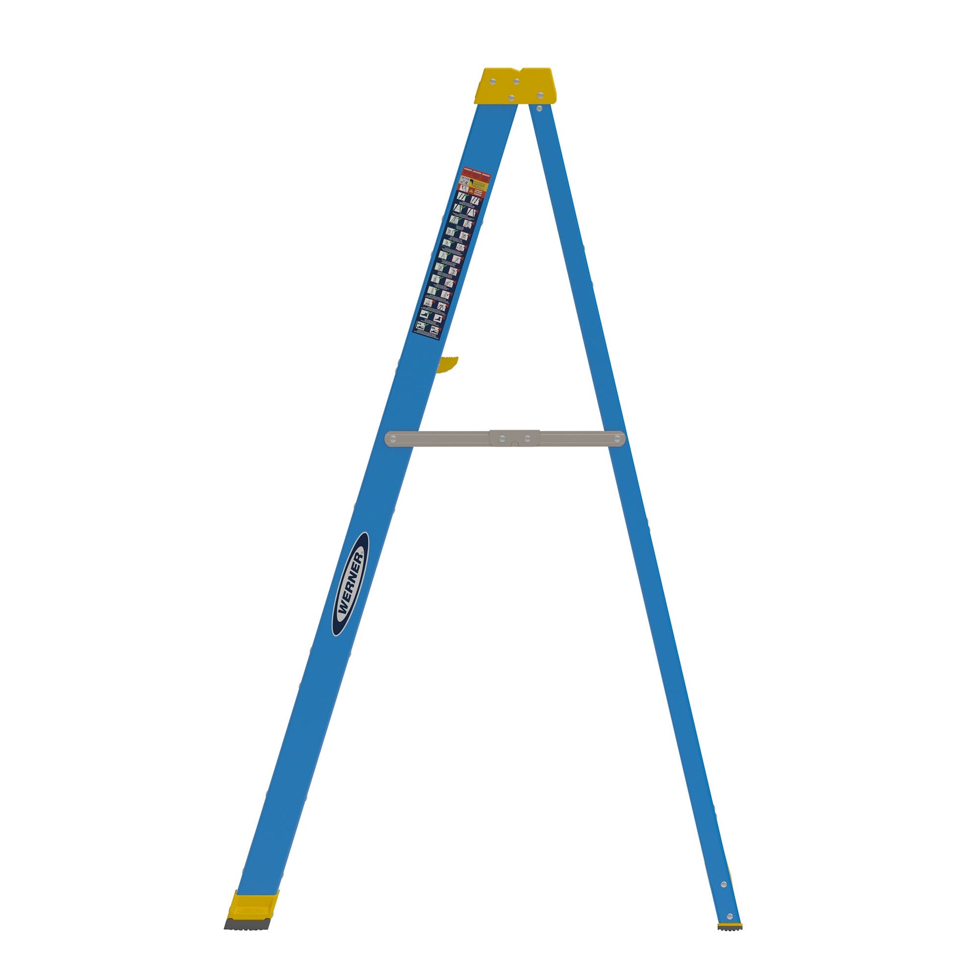 Werner FS100CZ 6-ft ( 10-ft Reach Height ) Fiberglass Type 1 - 250 lbs. Load Capacity Step ladder, FS106CZ